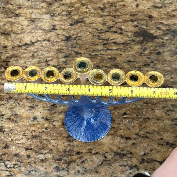 Hanukkah Menorah Enameled -  Includes Original Box - Picture 8 of 8